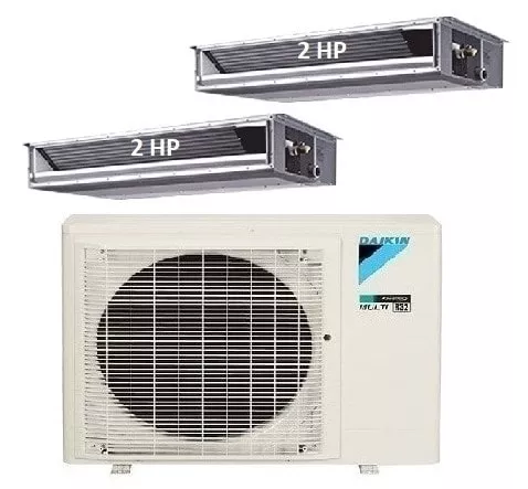 Máy Lạnh Multi Daikin Inverter 1 Dàn Nóng 3.5 HP + 2 Dàn Lạnh Giấu Trần Nối Ống Gió 2 HP